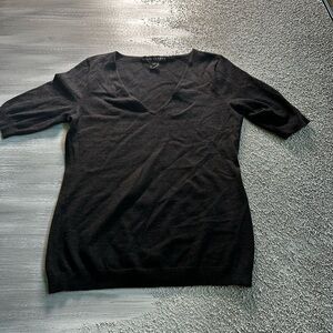 Ralph Lauren Elegant Black V-Neck Sweater